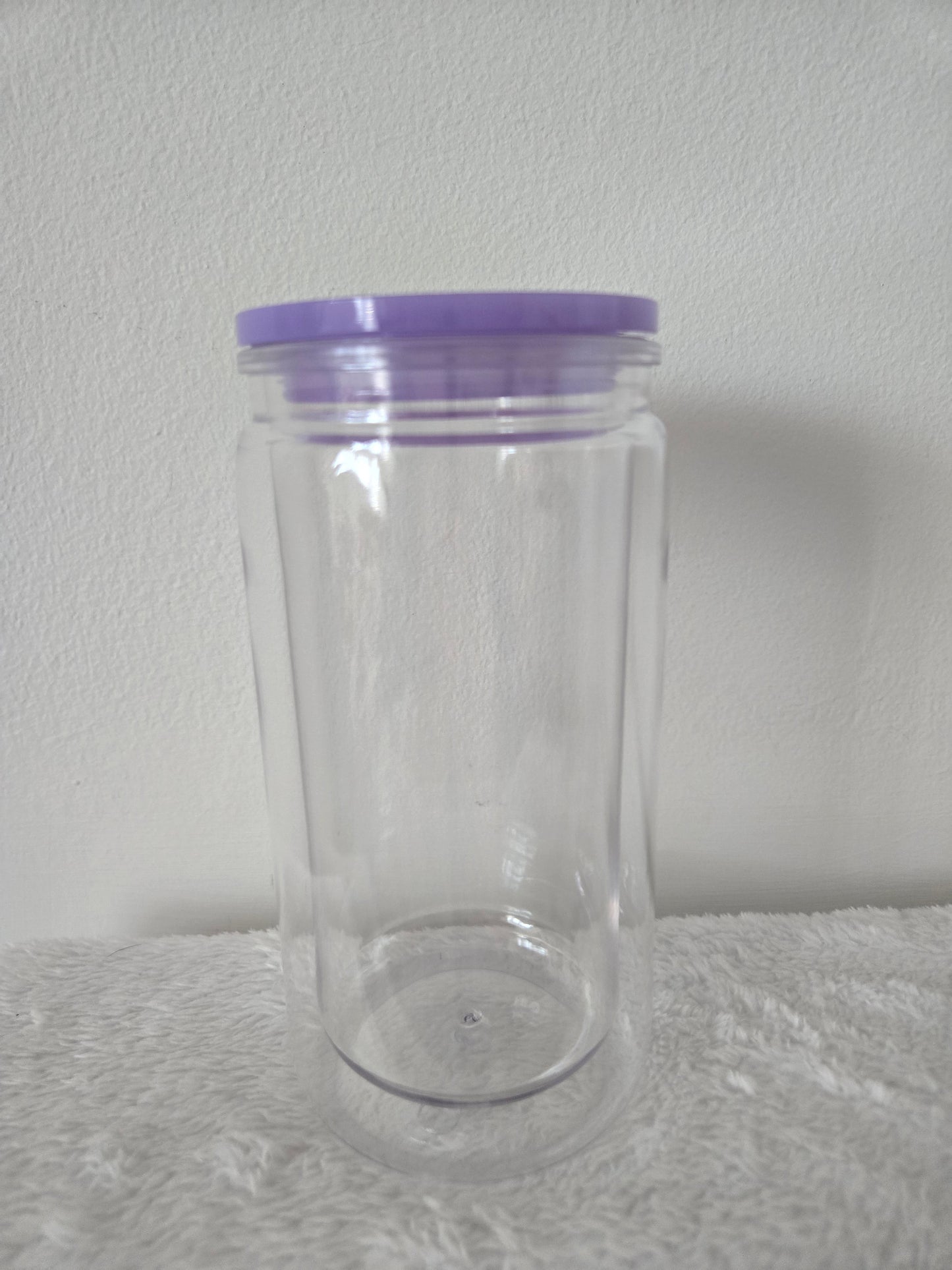 Purple 16oz Acrylic Snowglobe Tumblers