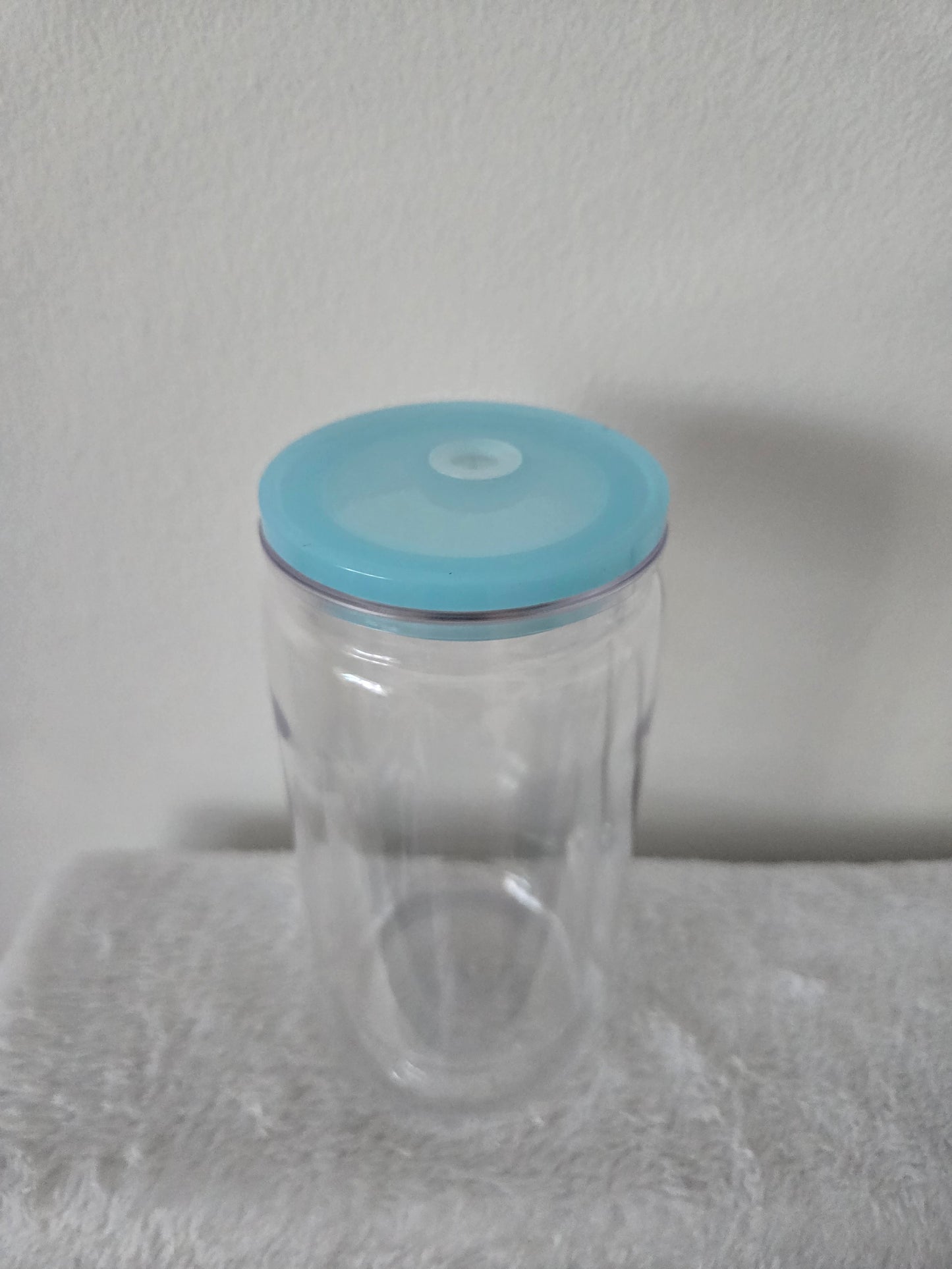 Blue 16oz Acrylic Snowglobe Tumbler