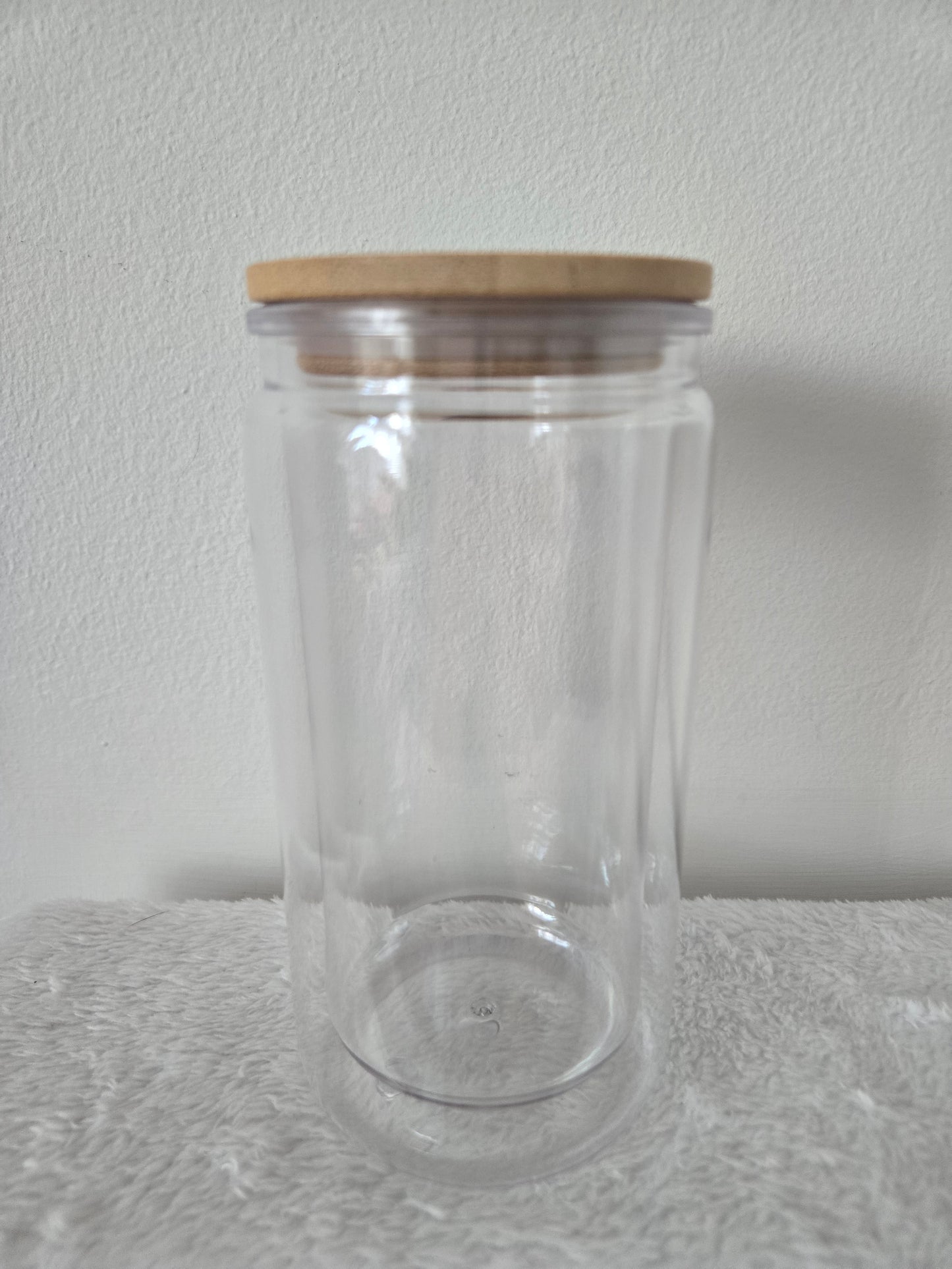 Bamboo 16oz Acrylic Snowglobe Tumbler