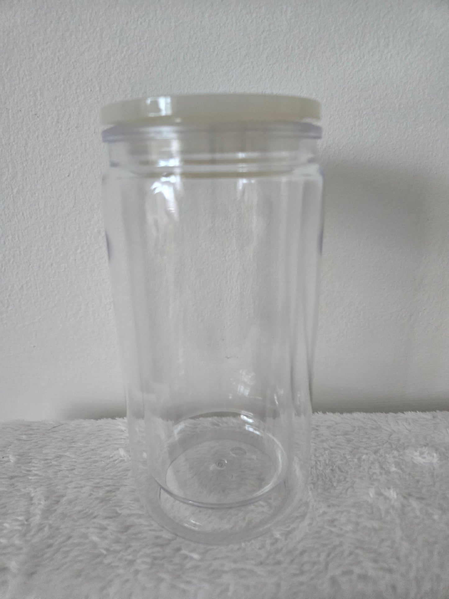 Off-White 16oz Acrylic Snowglobe Tumblers