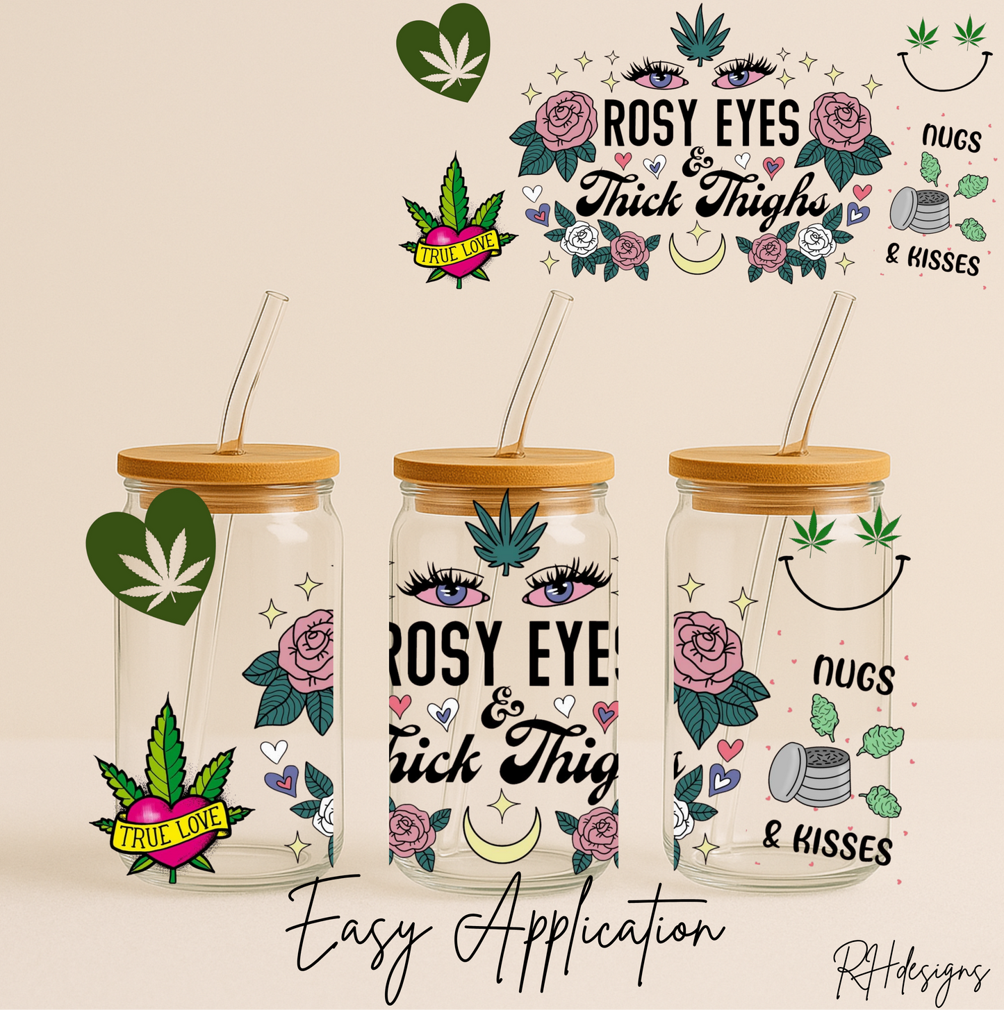 Rosy Eyes Thick Thighs - 16oz