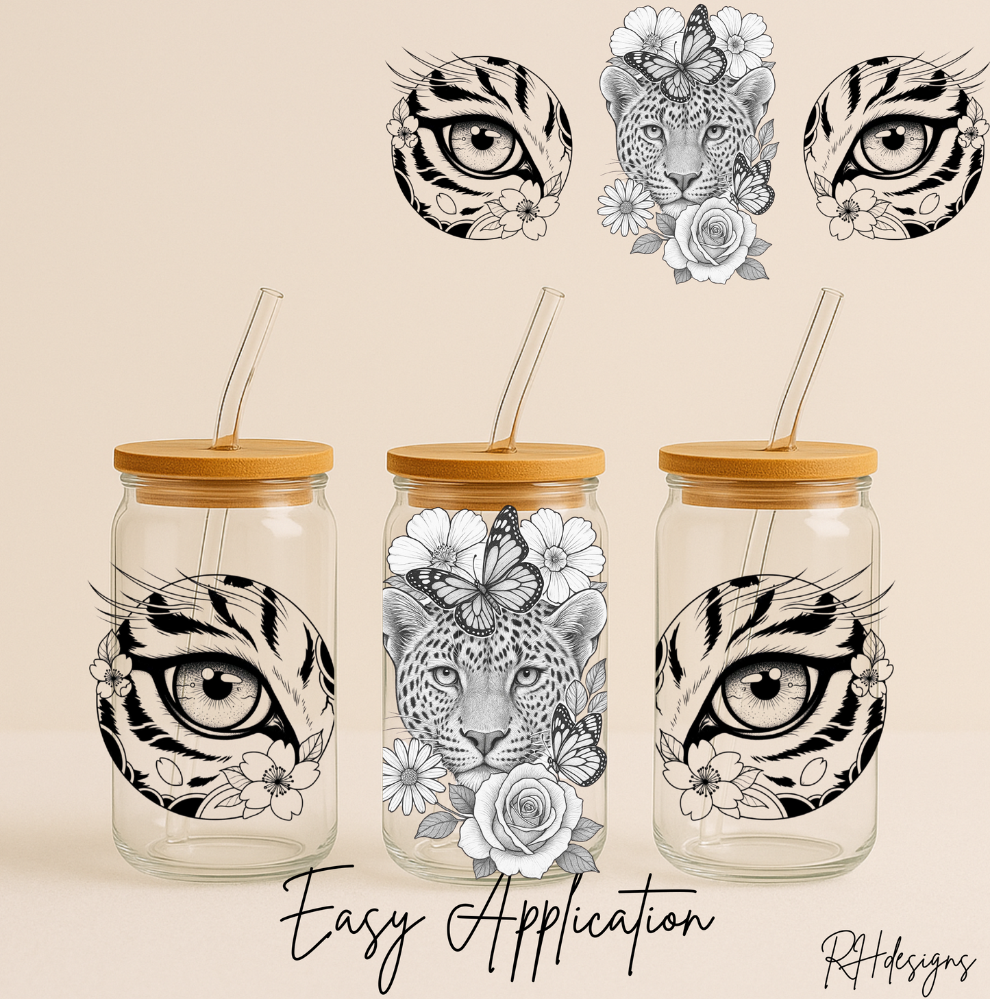 Cheeta Black & White - 16oz