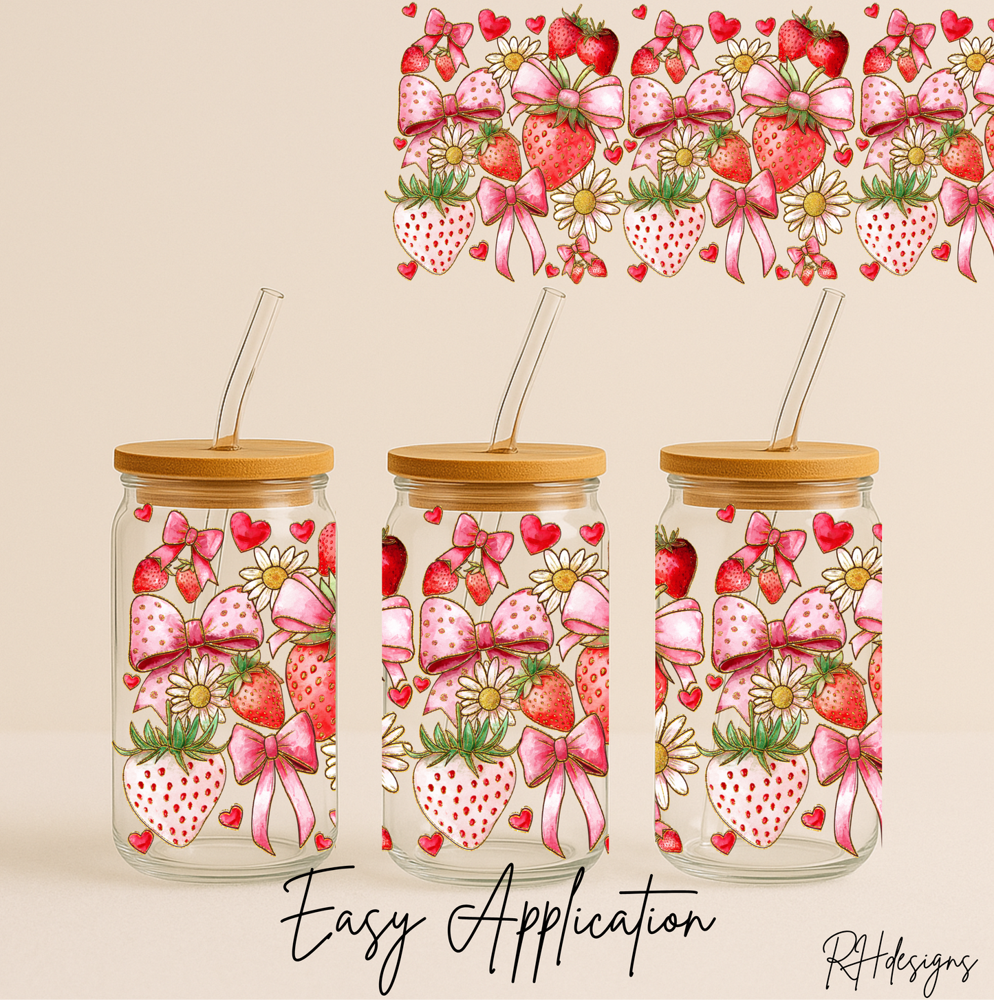 Strawberry Bows - 16oz
