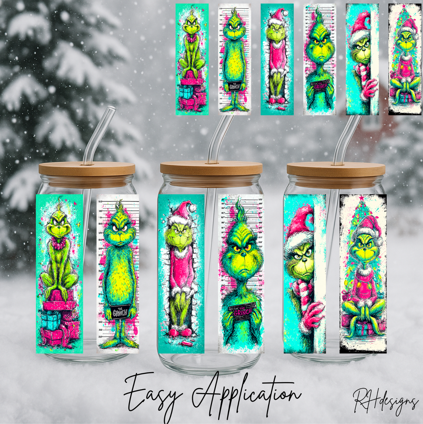Grinchy Multi Stripe - 16oz
