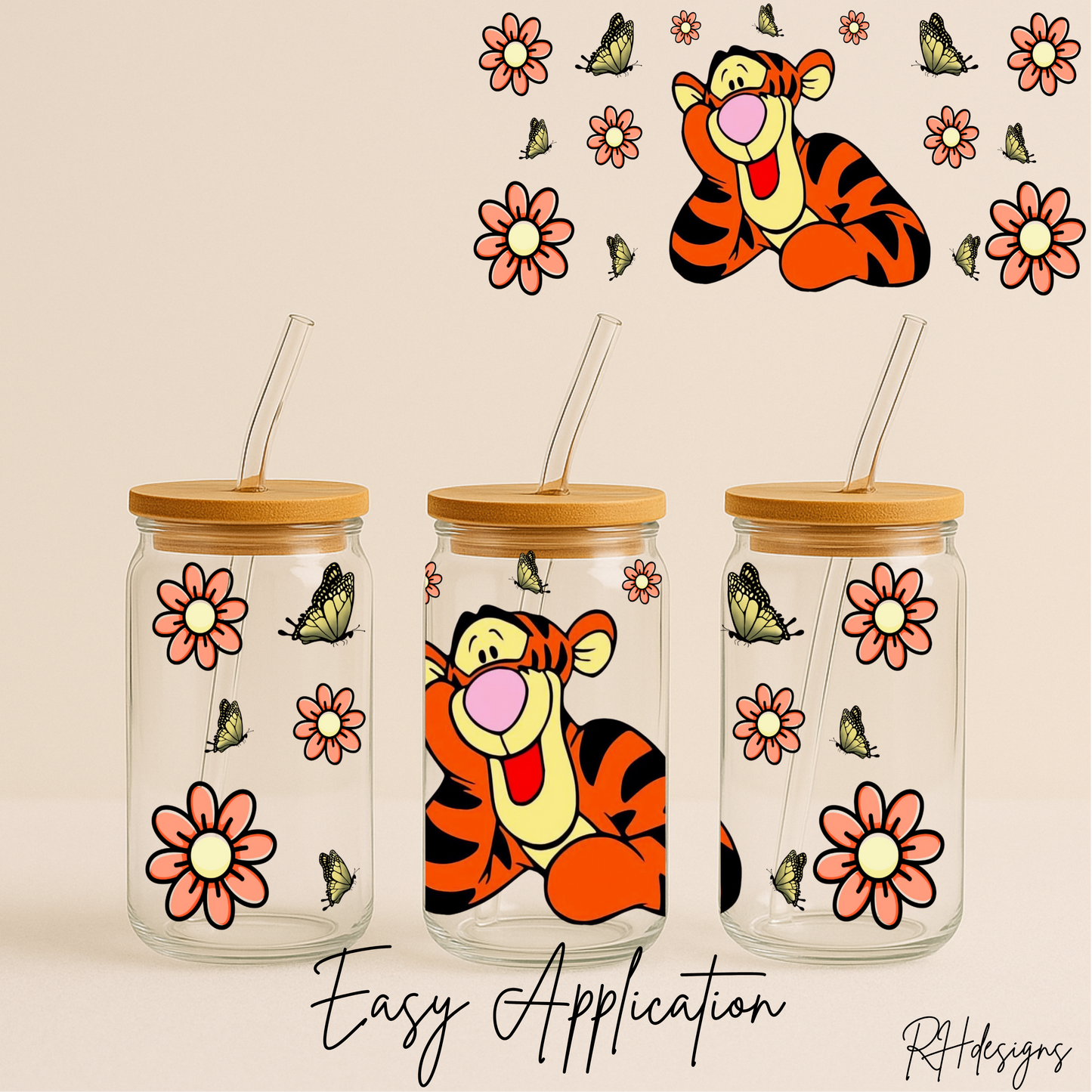 Bouncing Tiger Flowers - 16oz