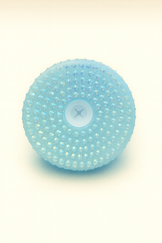 Light Blue Rhinestone Lid