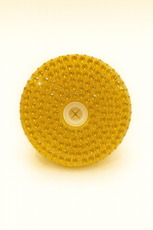 Orange Rhinestone Lid