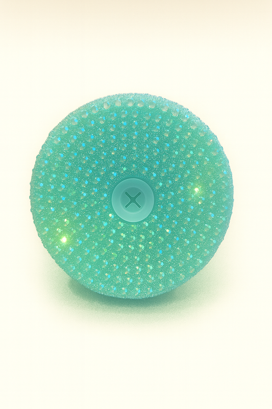 Mint Green Rhinestone Lid