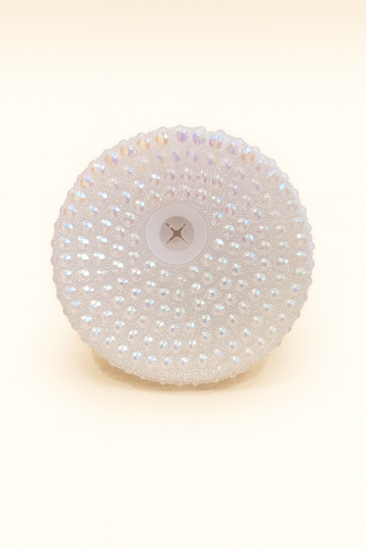 White Rhinestone Lid