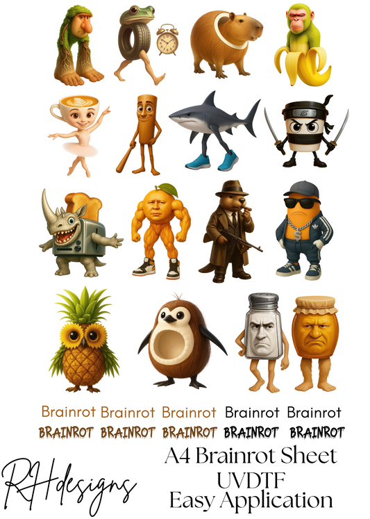 A4 Brainrot Element Sheet