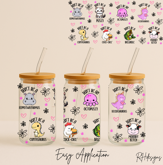 Different Swear Animals - 16oz
