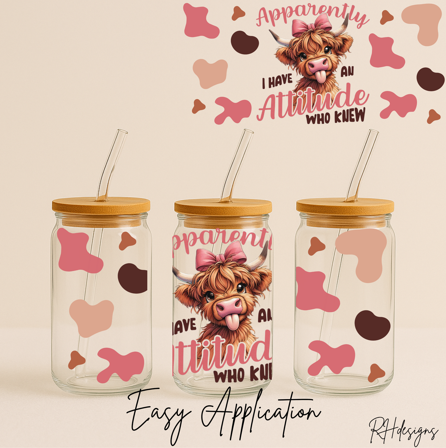 Attitude Cow - 16oz