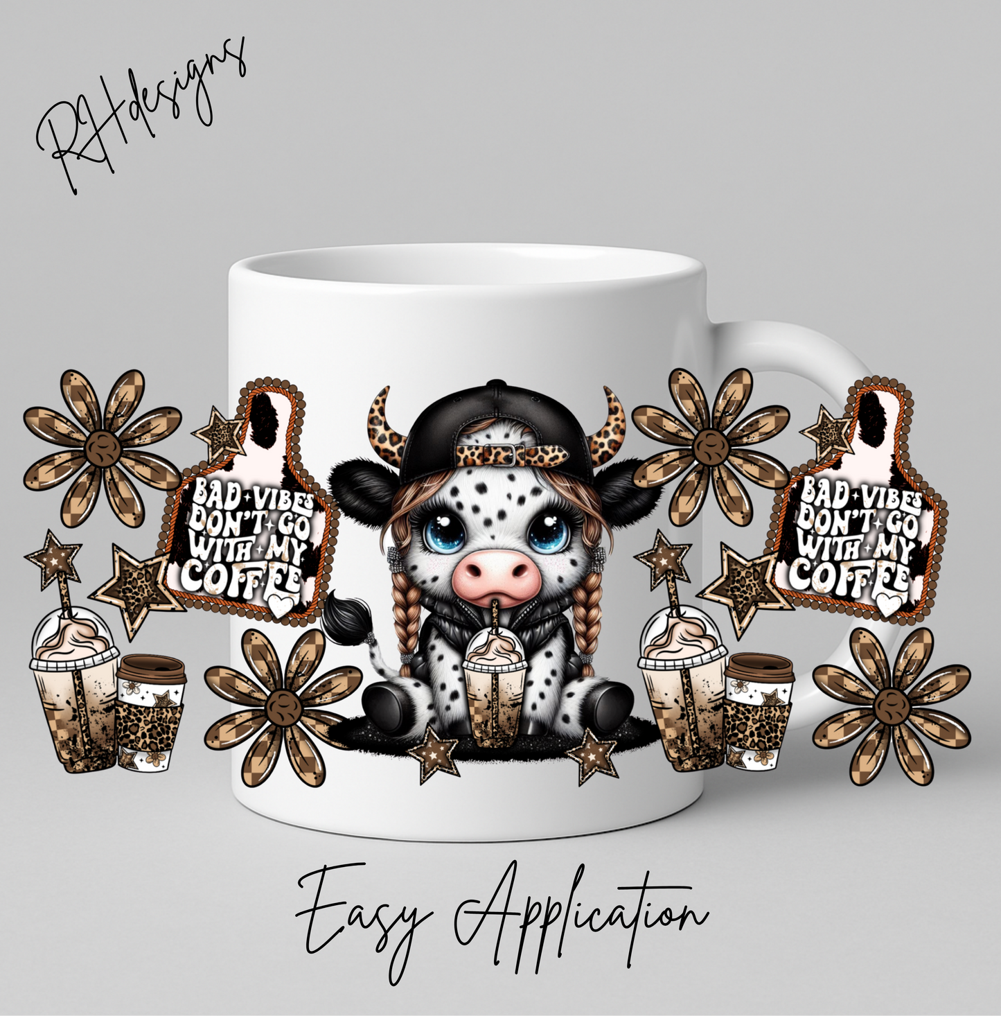 Bad Vibes Dont Go With My Coffee Cow - 11oz
