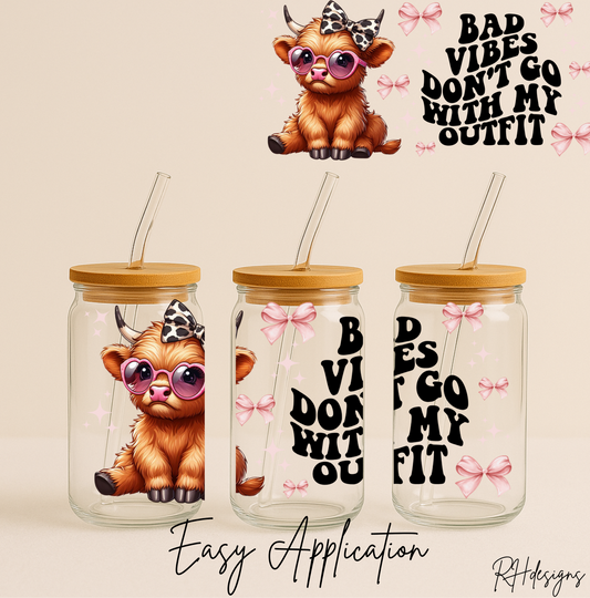Bad Vibes Dont Go With My Outfit - 16oz