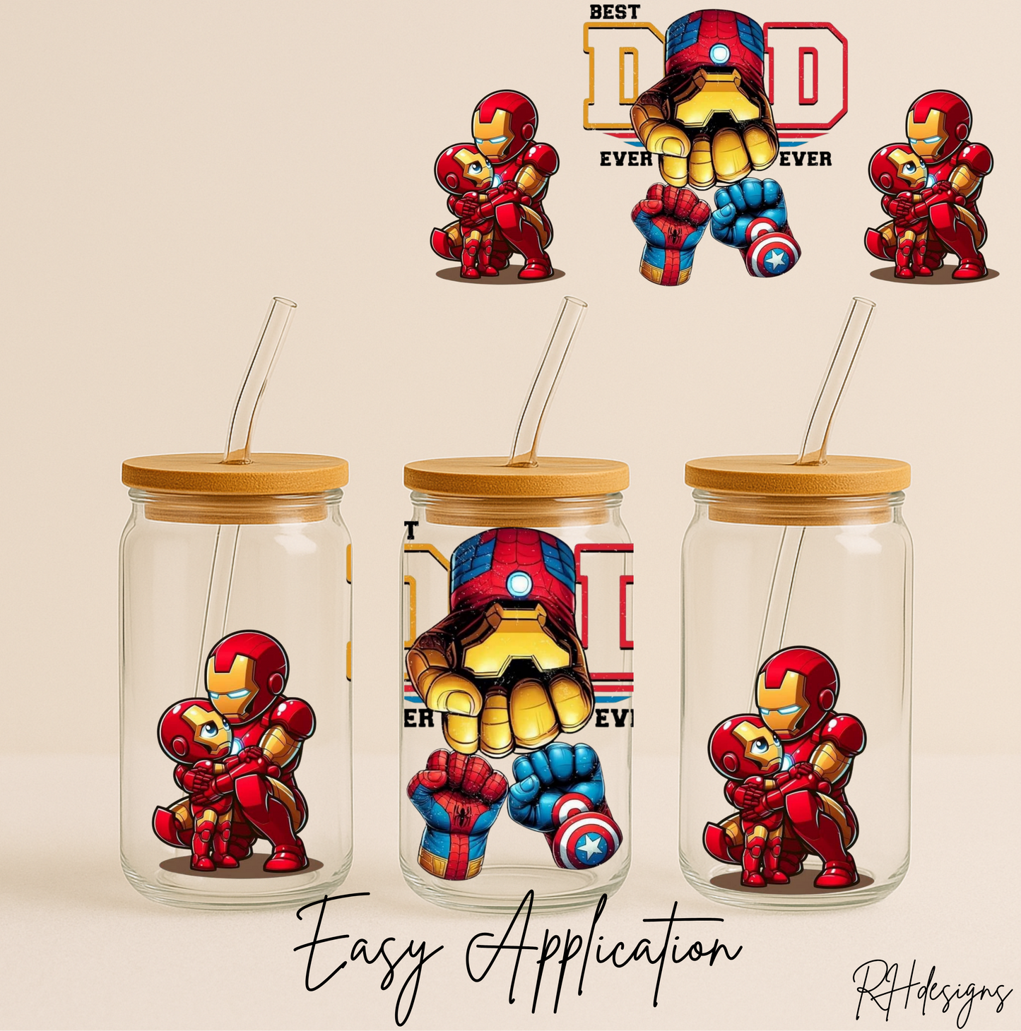 Superhero Best Dad - 16oz