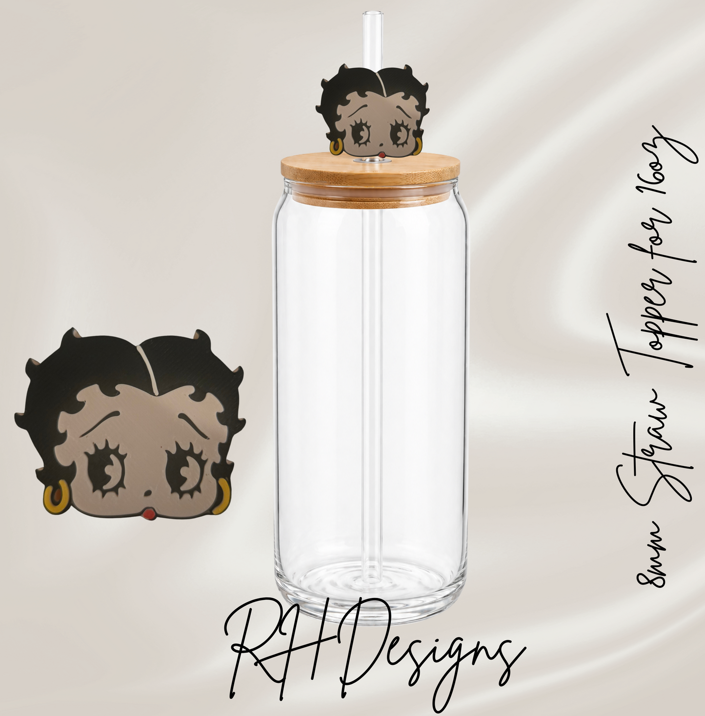 Betty - Straw Topper - 3D