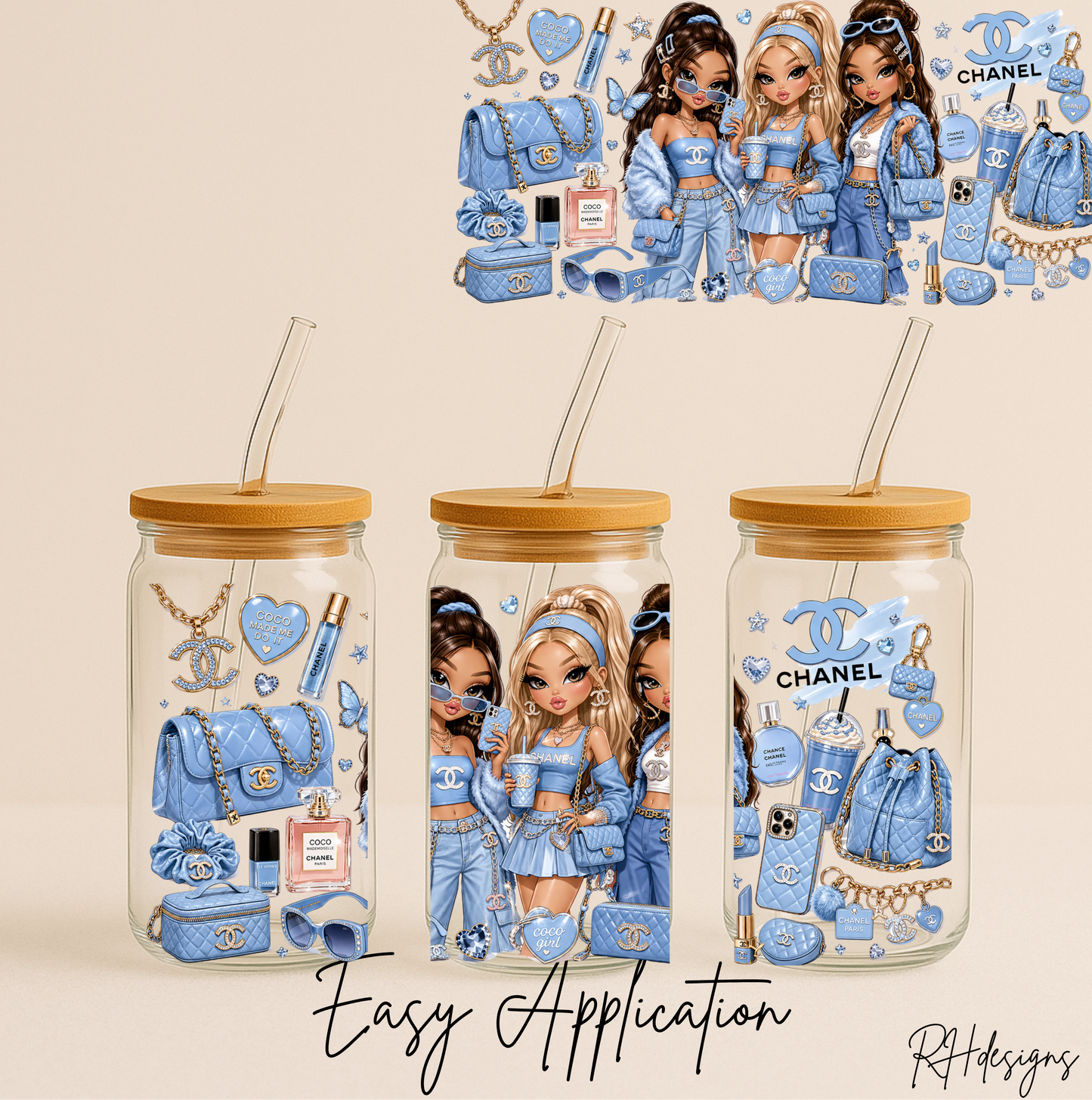 3 Blue CC Girls - 16oz