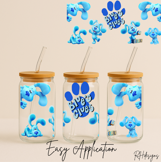 Blues Paw Print - 16oz
