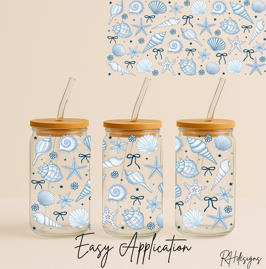 Blue Seashells - 16oz