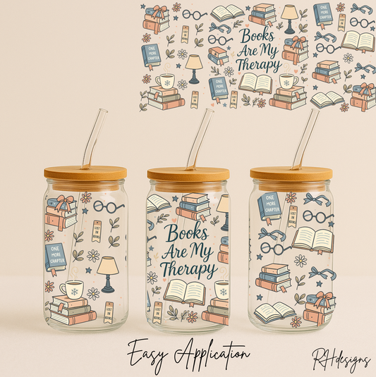 Books Are My Therapy - 16oz
