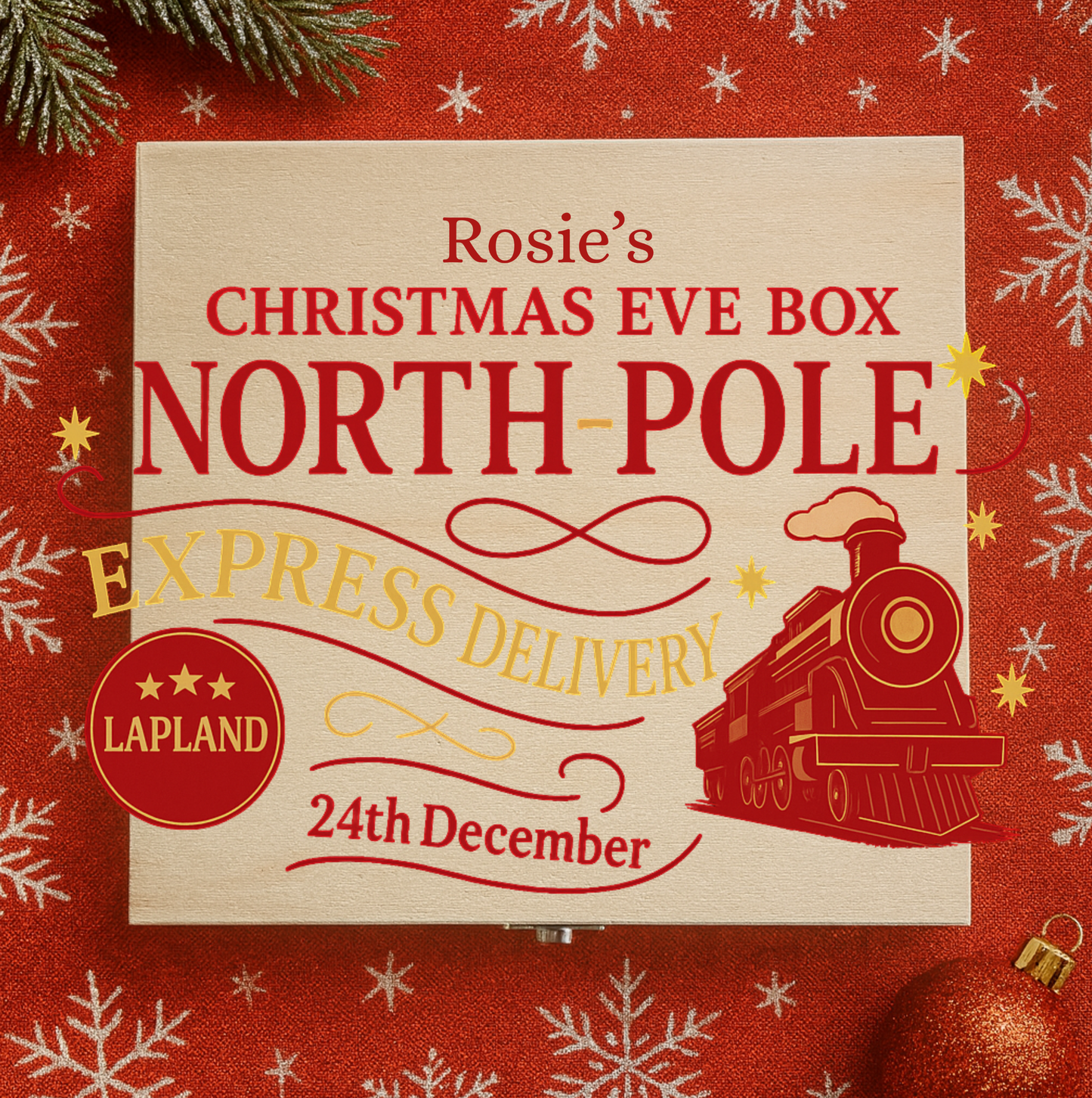 Personalised Christmas Eve Box Wrap