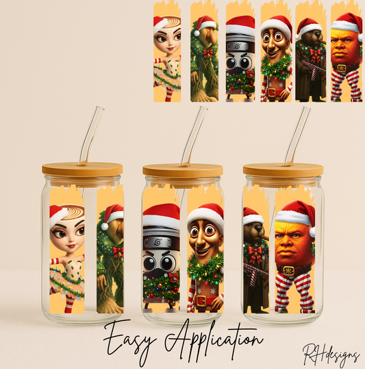 Christmas Striped Brainrot - 16oz