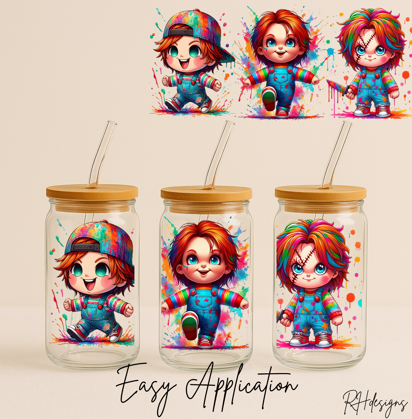 Chucky Watercolour - 16oz