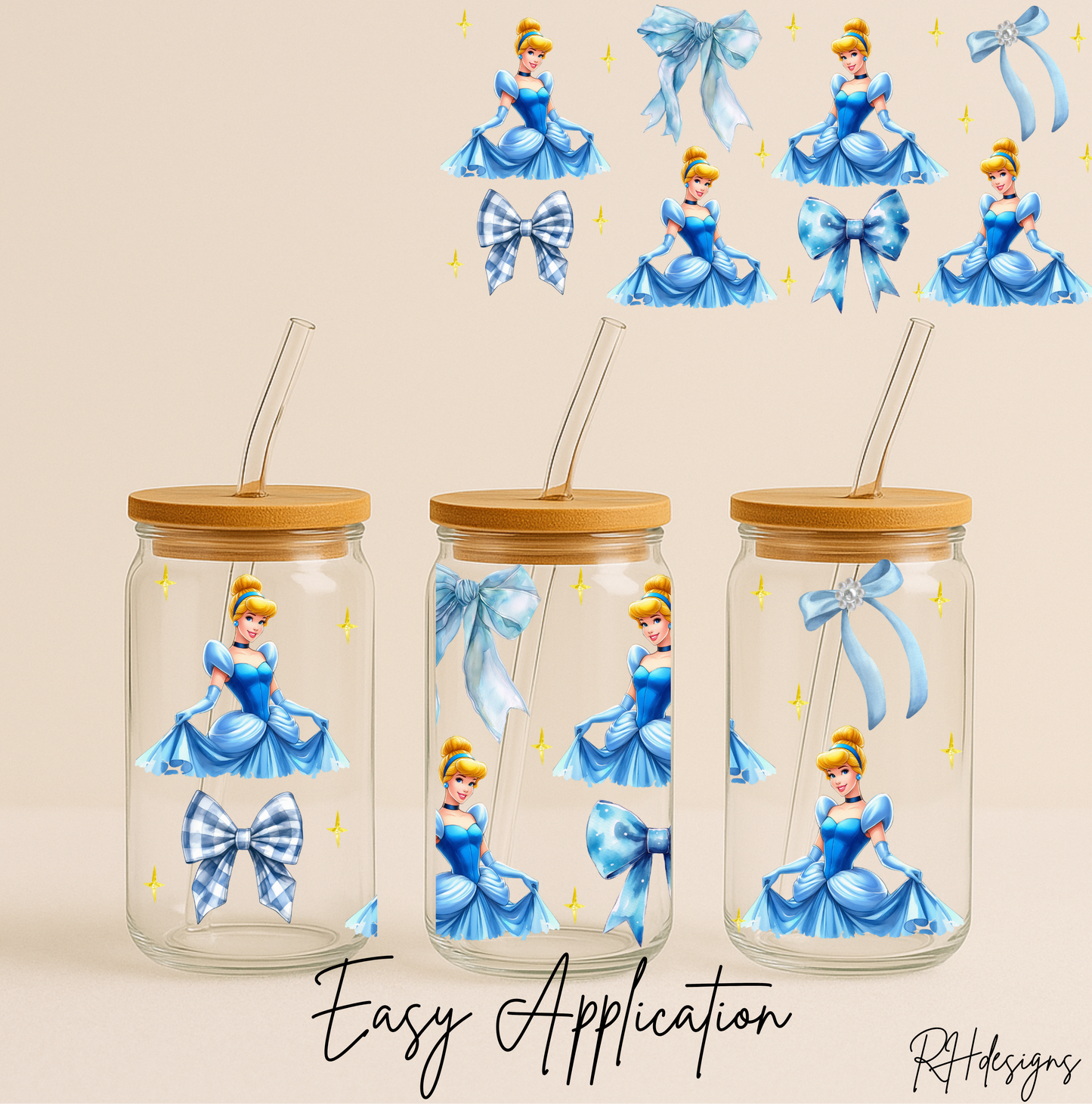 Blue Fairytale Blue Bows - 16oz