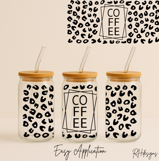 Leopard Print Coffee - 16oz
