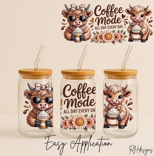 Coffee Mode All Day Everyday - 16oz