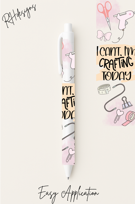 I Cant Im Crafting - Pen/Bookmark wrap