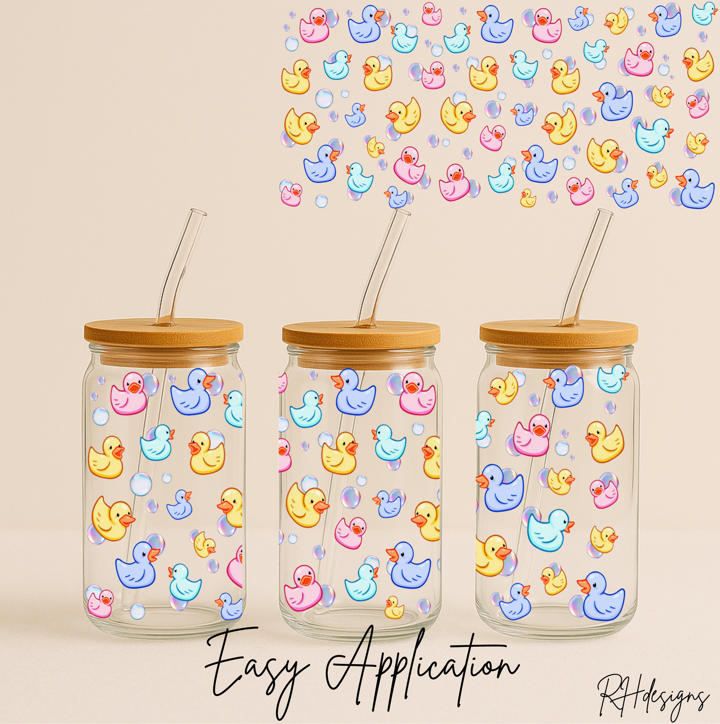 Coloured Little Ducks - 16oz