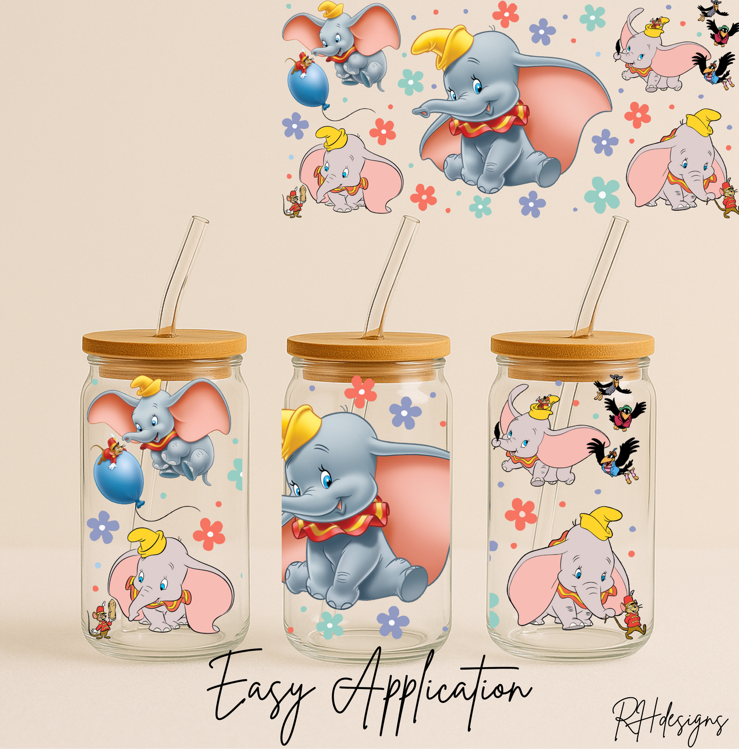 Flying Grey Elephant - 16oz