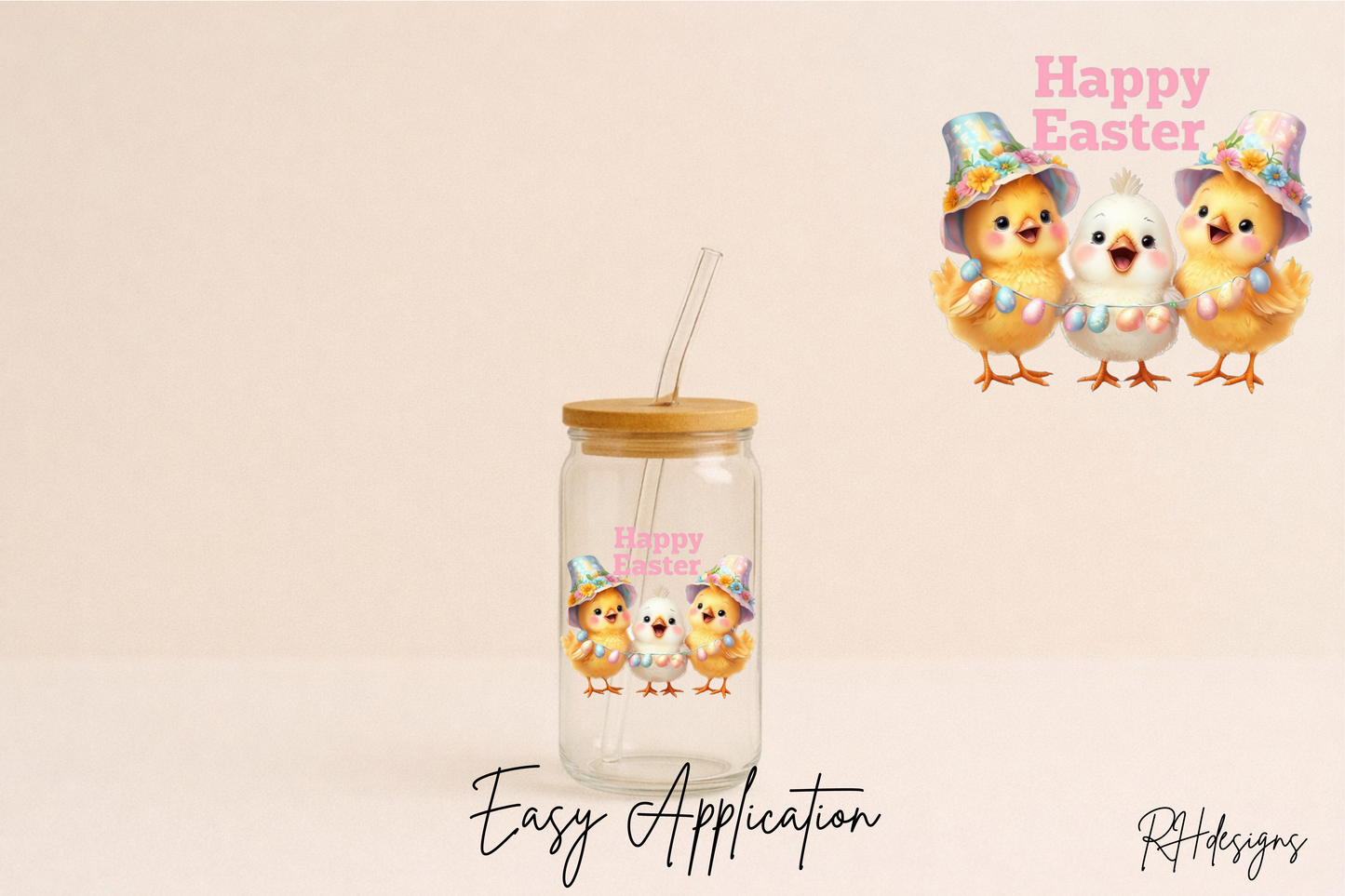 Happy Easter Chick - 4’’,10cm