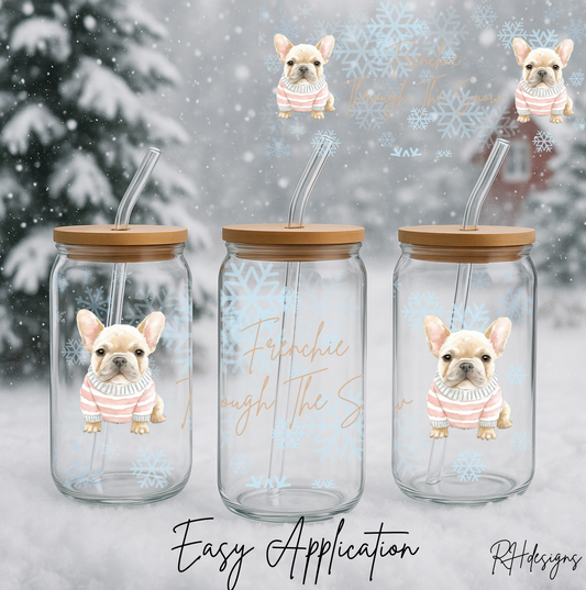 Frenchie Through The Snow - 16oz