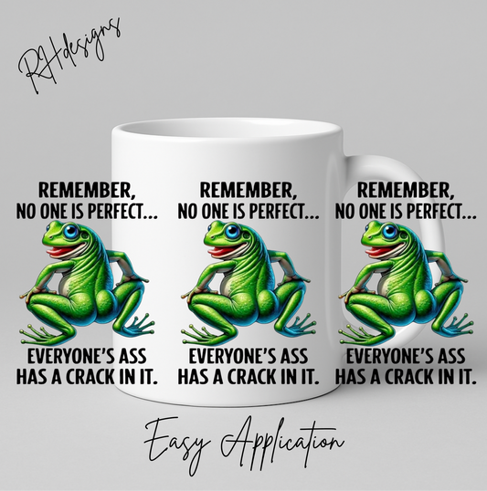 Remember Noone Is Perfect Frog - 11oz