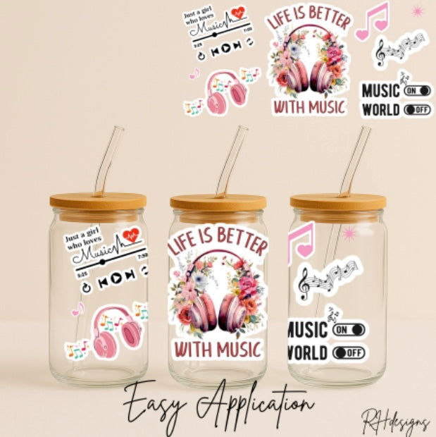 Life Is Better With Music - 16oz