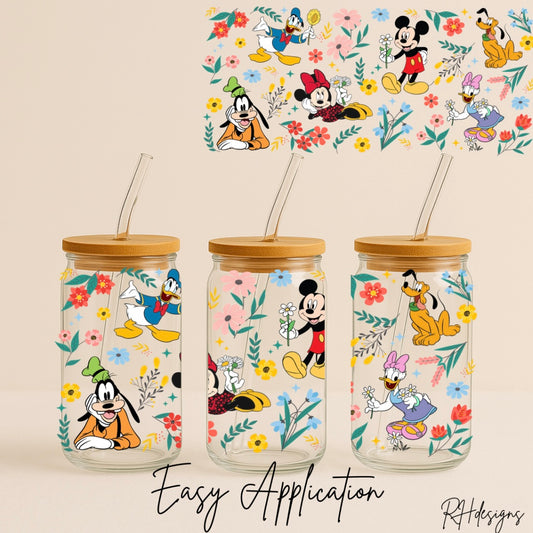Mickey Floral - 16oz