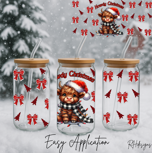 Howdy Christmas Cow - 16oz