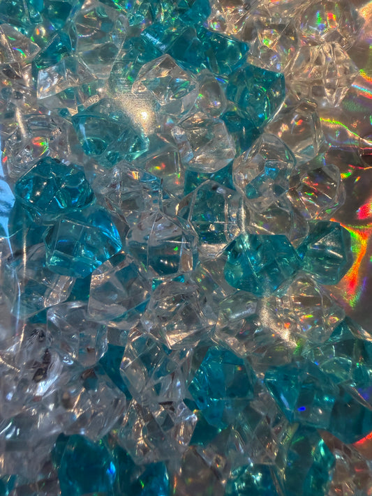 Blue & White Medium Icecubes - 50g
