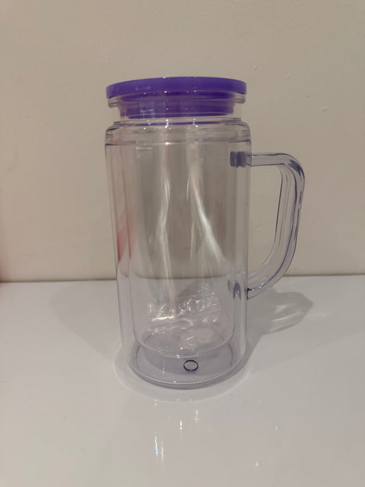 Purple 16oz Acrylic Snowglobe Handle