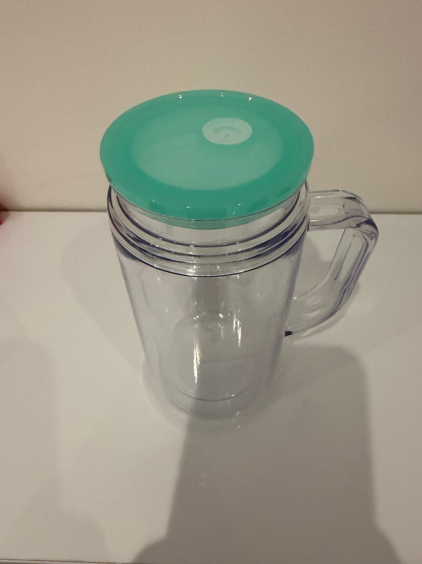 Green 16oz Acrylic Snowglobe Handle