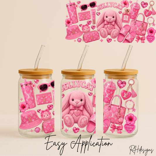 Pink Jelly Teddy Louis - 16oz