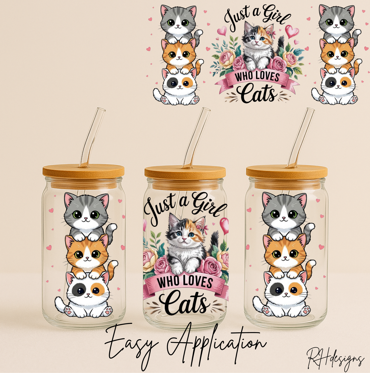 Just A Girl Cats - 16oz