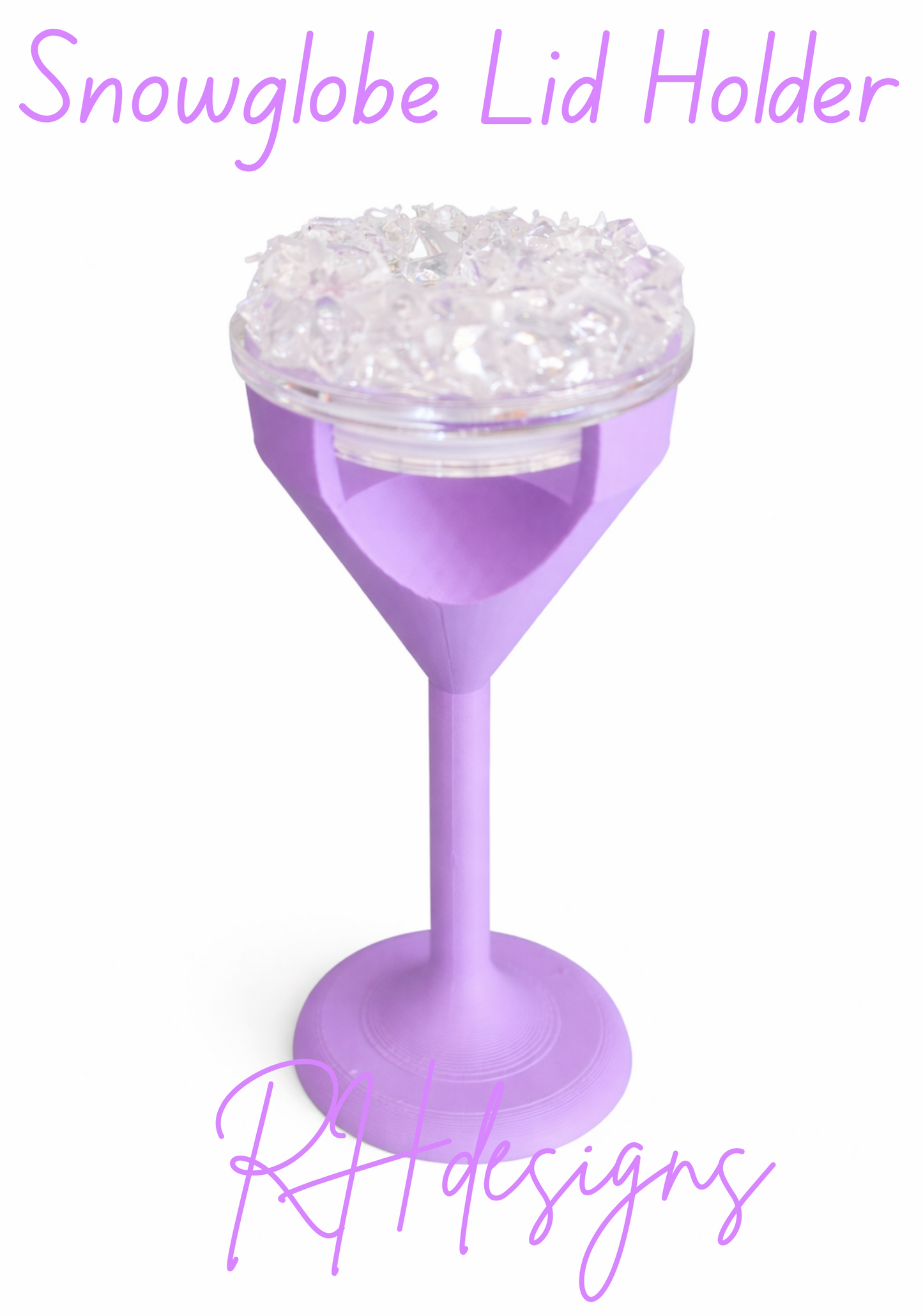 16oz Snowglobe Lid Holder