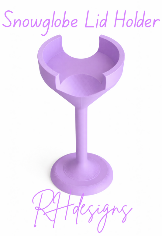 16oz Snowglobe Lid Holder