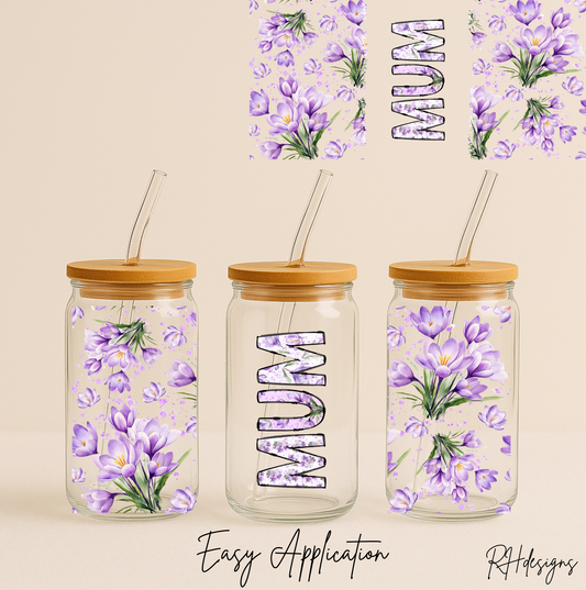 Purple Flower Mum - 16oz