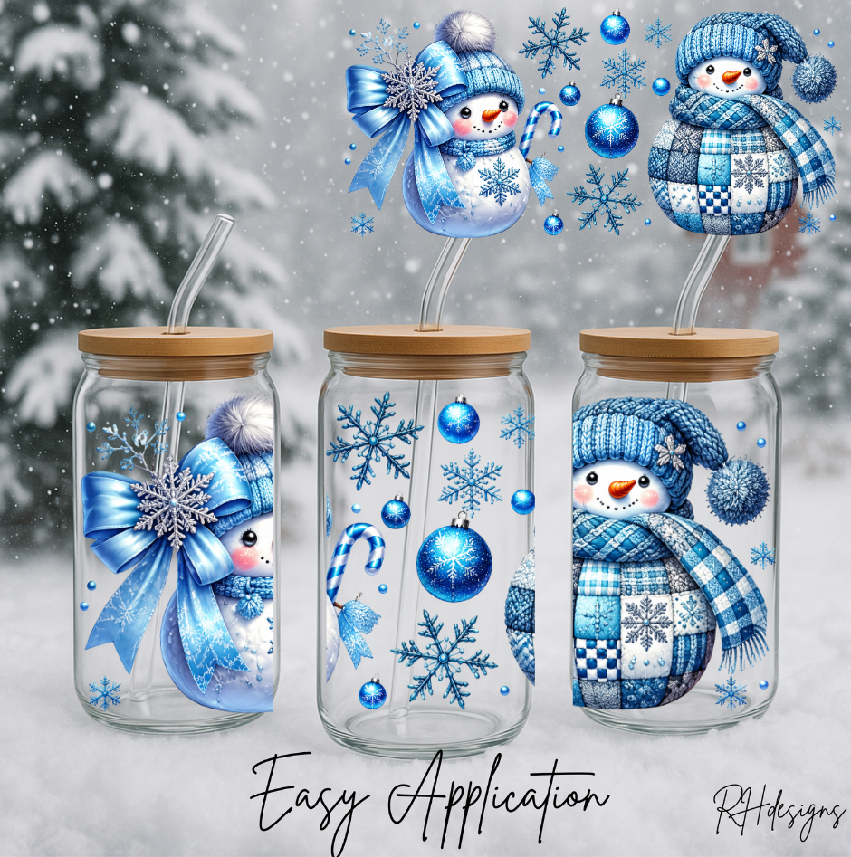 Blue Frosty Snowman - 16oz