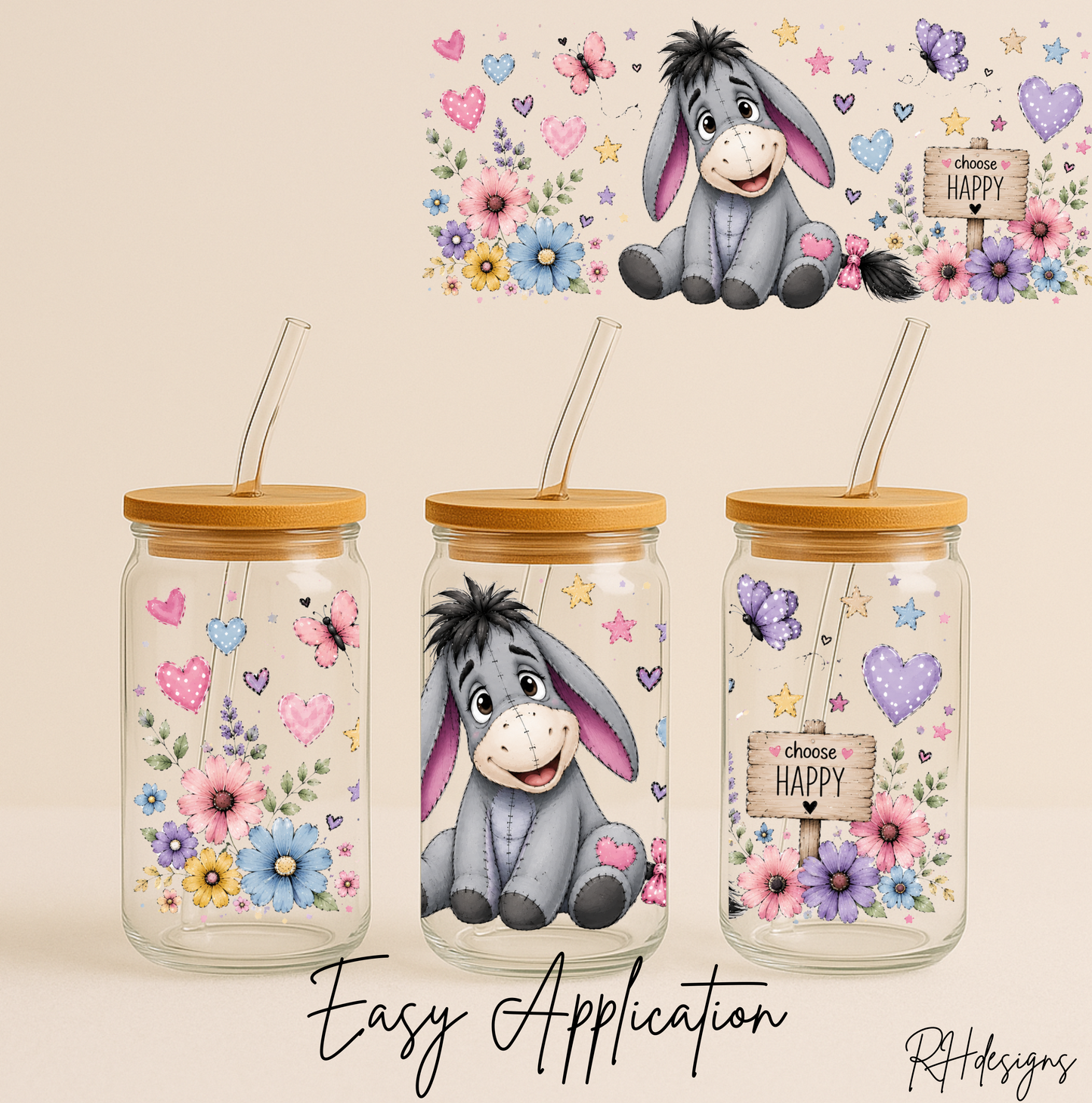 Choose Happy Gloomy Donkey - 16oz