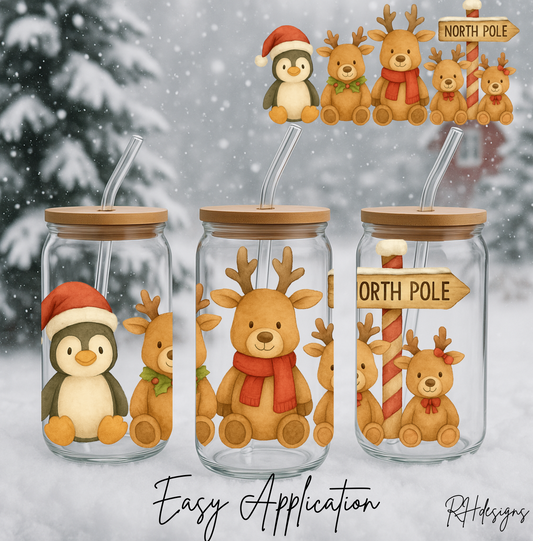 Penguin & Teddy Bear - 16oz